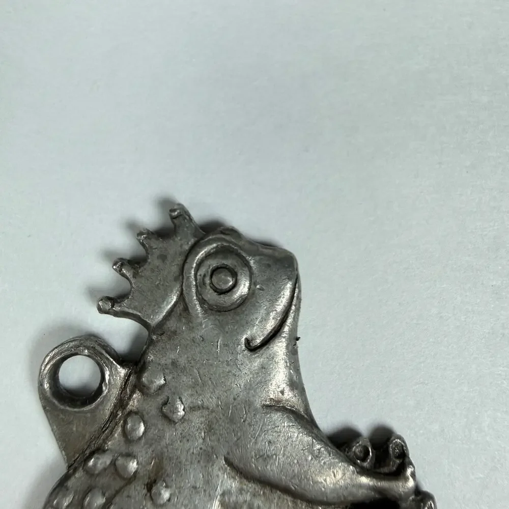 Vintage 1990 Seagull Pewter Canada Frog Prince Charm Pendant